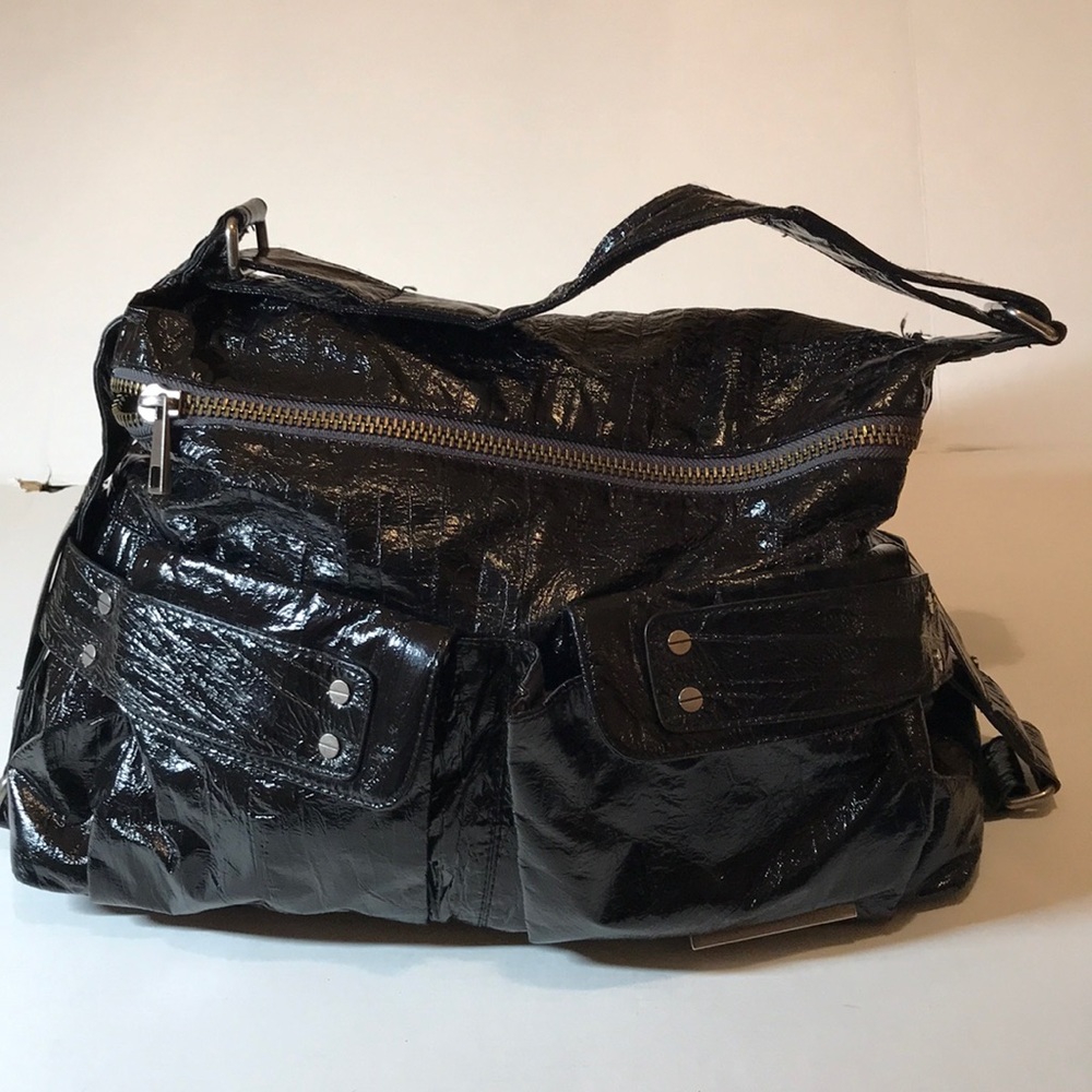 Matt and Nate Black Bag.  15.5 width and 12 in height.